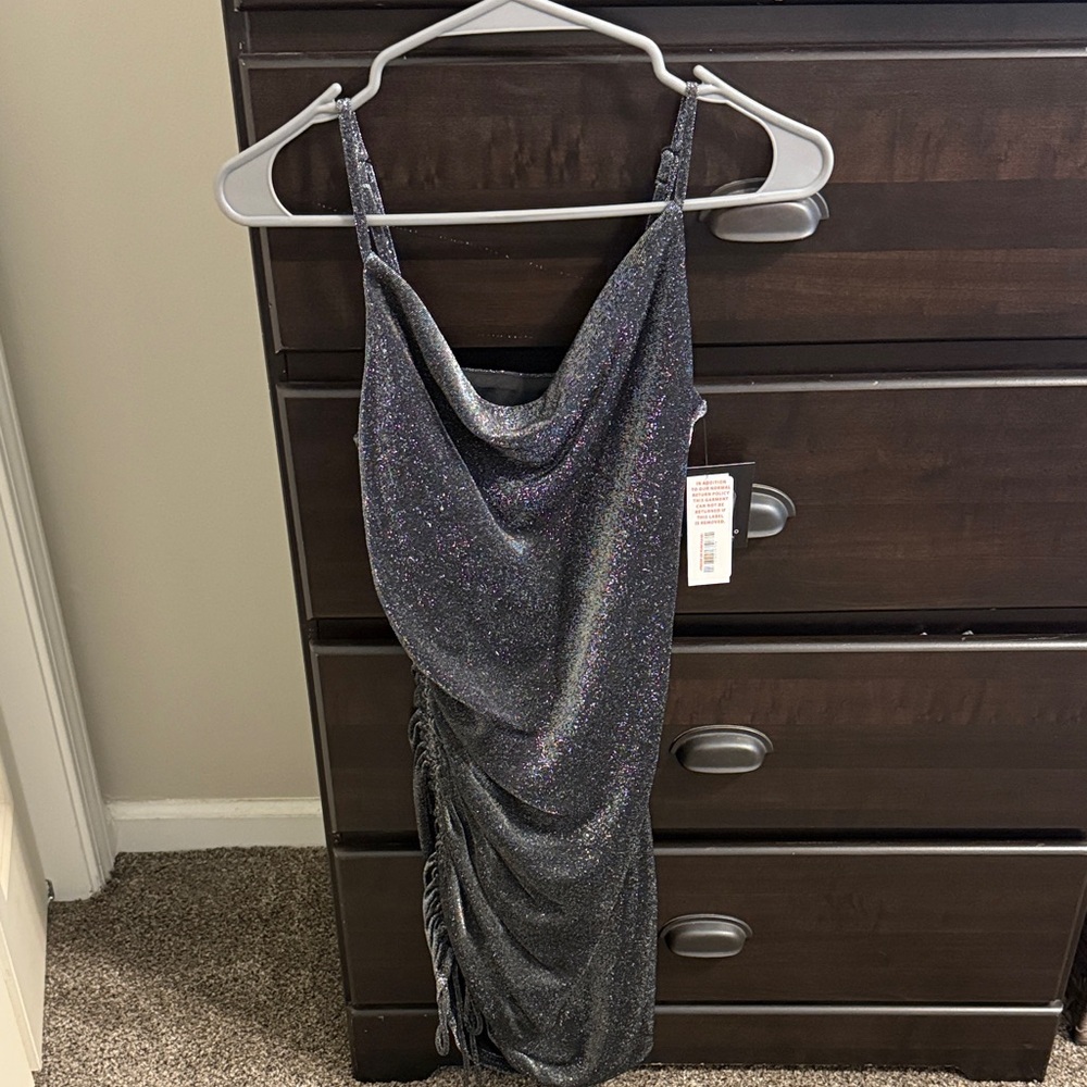 I.N. San Francisco Glittery Black Dress